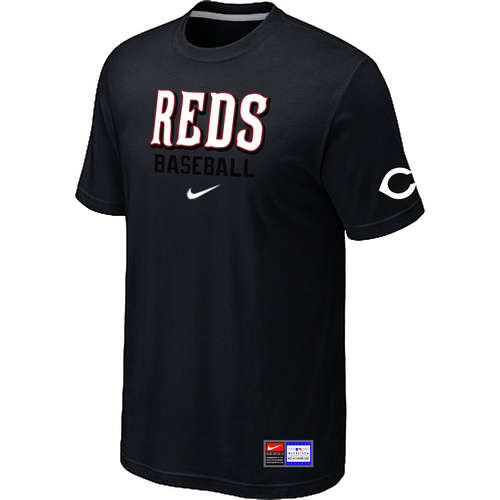 Cincinnati Reds Black Nike Short Sleeve Practice T-Shirt,We sell and wholesale Cincinnati Reds Black Nike Short Sleeve Practice T-Shirt on line form chian!