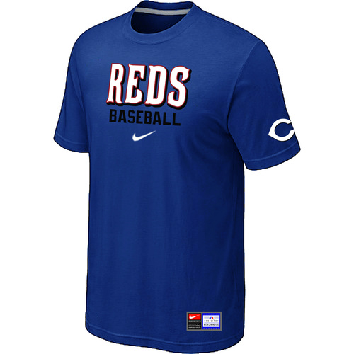 Cincinnati Reds Blue Nike Short Sleeve Practice T-Shirt,We sell and wholesale Cincinnati Reds Blue Nike Short Sleeve Practice T-Shirt on line form chian!