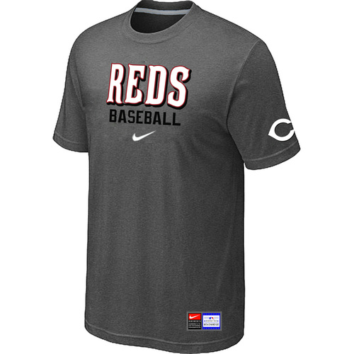 Cincinnati Reds D.Grey Nike Short Sleeve Practice T-Shirt,We sell and wholesale Cincinnati Reds D.Grey Nike Short Sleeve Practice T-Shirt on line form chian!