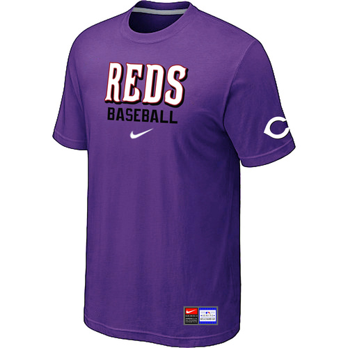 Cincinnati Reds Purple Nike Short Sleeve Practice T-Shirt,We sell and wholesale Cincinnati Reds Purple Nike Short Sleeve Practice T-Shirt on line form chian!