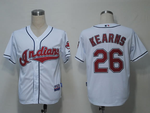 Cleveland Indians #26 Kearns White Cool Base Jerseys,We sell and wholesale Cleveland Indians #26 Kearns White Cool Base Jerseys on line form chian!