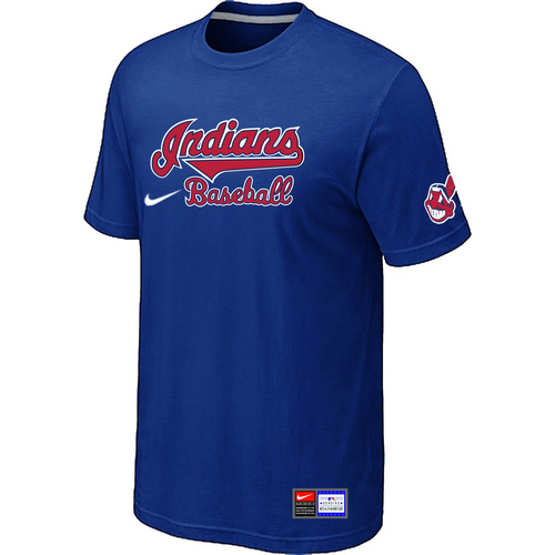 Cleveland Indians Blue Nike Short Sleeve Practice T-Shirt,We sell and wholesale Cleveland Indians Blue Nike Short Sleeve Practice T-Shirt on line form chian!