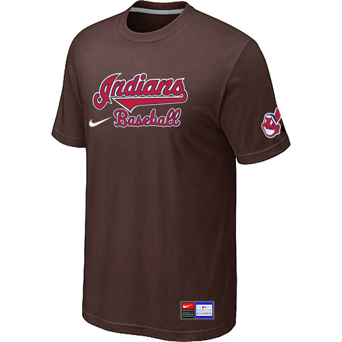 Cleveland Indians Brown Nike Short Sleeve Practice T-Shirt,We sell and wholesale Cleveland Indians Brown Nike Short Sleeve Practice T-Shirt on line form chian!
