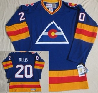 Colorado Avalanche #20 Mike Gillis Blue CCM Throwback Jerseys,We sell and wholesale Colorado Avalanche #20 Mike Gillis Blue CCM Throwback Jerseys on line form chian!