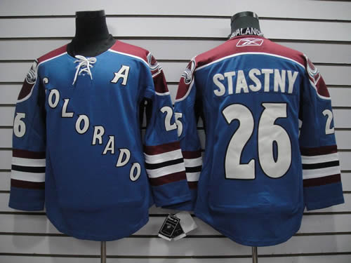 Colorado Avalanche #26 Stastny Blue with A Patch Jerseys,We sell and wholesale Colorado Avalanche #26 Stastny Blue with A Patch Jerseys on line form chian!