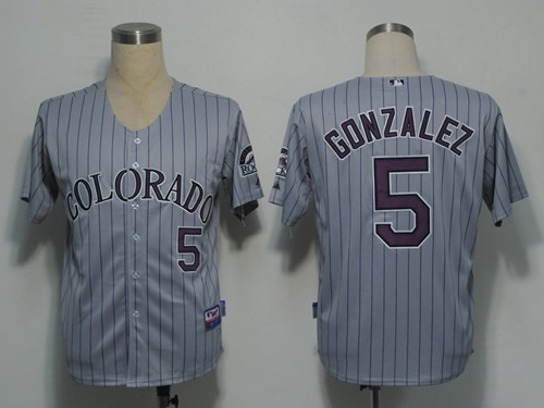 Colorado Rockies #5 Gonzalez Grey Cool Base Jerseys,We sell and wholesale Colorado Rockies #5 Gonzalez Grey Cool Base Jerseys on line form chian!