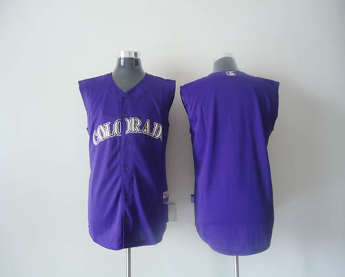 Colorado Rockies blank purple Authentic Cool Base without sleeves Jerseys,We sell and wholesale Colorado Rockies blank purple Authentic Cool Base without sleeves Jerseys on line form chian!