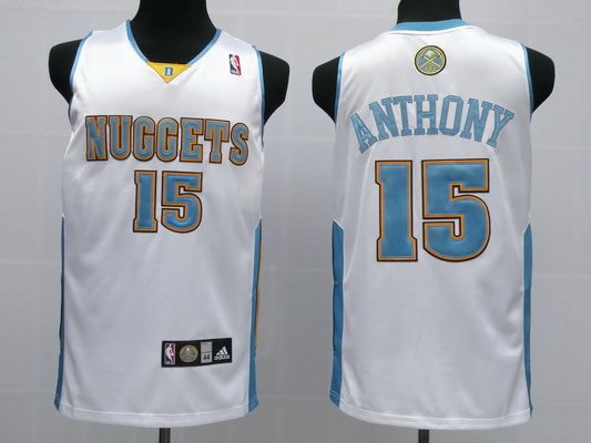 Denver Nuggets #15 Carmelo Anthony white Jerseys,We sell and wholesale Denver Nuggets #15 Carmelo Anthony white Jerseys on line form chian!