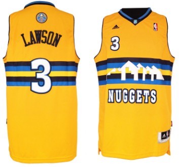 Denver Nuggets #3 Ty Lawson Revolution 30 Swingman Yellow Jerseys,We sell and wholesale Denver Nuggets #3 Ty Lawson Revolution 30 Swingman Yellow Jerseys on line form chian!