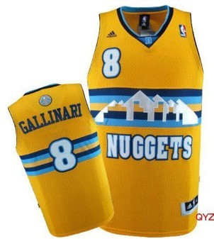 Denver Nuggets #8 Danilo Gallinari Yellow Swingman Jerseys,We sell and wholesale Denver Nuggets #8 Danilo Gallinari Yellow Swingman Jerseys on line form chian!