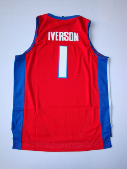 Detroit Pistons #1 Iverson Red Swingman Jerseys,We sell and wholesale Detroit Pistons #1 Iverson Red Swingman Jerseys on line form chian!