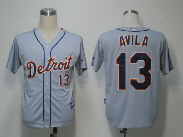 Detroit Tigers #13 Avila Grey Jerseys,We sell and wholesale Detroit Tigers #13 Avila Grey Jerseys on line form chian!