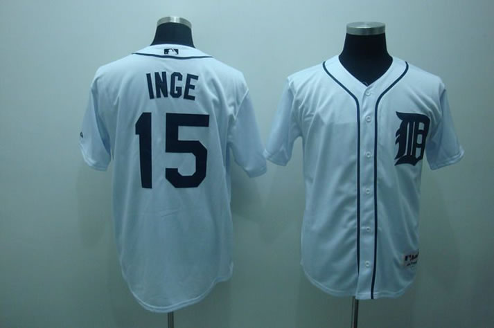 Detroit Tigers #15 Inge white Jerseys,We sell and wholesale Detroit Tigers #15 Inge white Jerseys on line form chian!
