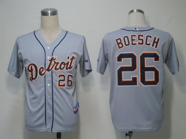 Detroit Tigers #26 Boesch Grey Jerseys,We sell and wholesale Detroit Tigers #26 Boesch Grey Jerseys on line form chian!