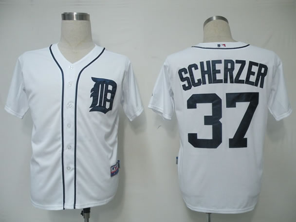 Detroit Tigers #37 Scherzer White Jerseys,We sell and wholesale Detroit Tigers #37 Scherzer White Jerseys on line form chian!