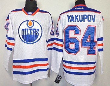 Edmonton Oilers #64 Neil Yakupov White Jerseys,We sell and wholesale Edmonton Oilers #64 Neil Yakupov White Jerseys on line form chian!