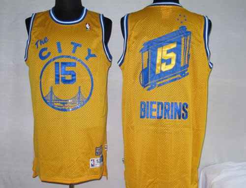 Golden State Warriors #15 Andris Biedrins yellow(Fans Edition)Jerseys,We sell and wholesale Golden State Warriors #15 Andris Biedrins yellow(Fans Edition)Jerseys on line form chian!