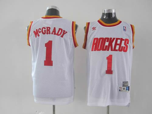 Houston Rockets #1 McGrady White Jerseys,We sell and wholesale Houston Rockets #1 McGrady White Jerseys on line form chian!