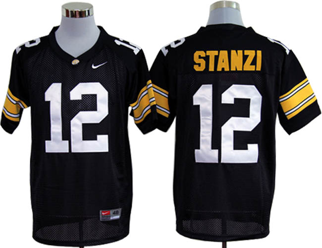 Iowa Hawkeyes #12 Stanzi Black NCAA Jerseys,We sell and wholesale Iowa Hawkeyes #12 Stanzi Black NCAA Jerseys on line form chian!