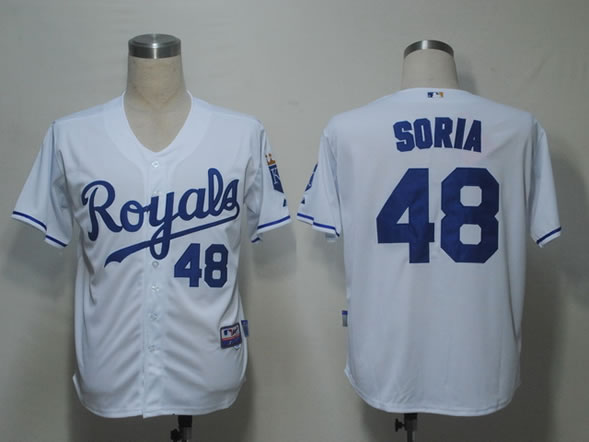 Kansas Royals #48 Soria White Cool Base Jerseys,We sell and wholesale Kansas Royals #48 Soria White Cool Base Jerseys on line form chian!