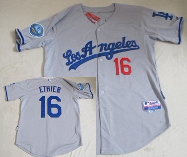 Los Angeles Dodgers #16 Andre Ethier Gray 50TH Jerseys,We sell and wholesale Los Angeles Dodgers #16 Andre Ethier Gray 50TH Jerseys on line form chian!