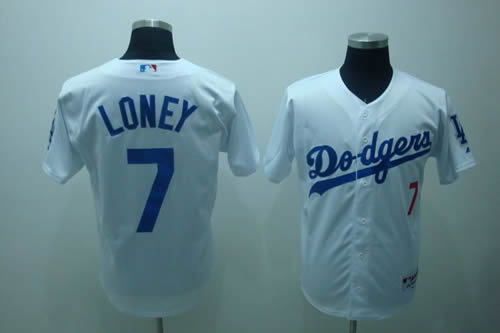 Los Angeles Dodgers #7 James Loney White Jerseys,We sell and wholesale Los Angeles Dodgers #7 James Loney White Jerseys on line form chian!