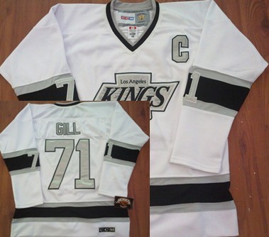 Los Angeles Kings #71 Hal Gill White Throwback CCM Jerseys,We sell and wholesale Los Angeles Kings #71 Hal Gill White Throwback CCM Jerseys on line form chian!