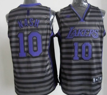 Los Angeles Lakers #10 Steve Nash Black Pinstripe Jerseys,We sell and wholesale Los Angeles Lakers #10 Steve Nash Black Pinstripe Jerseys on line form chian!