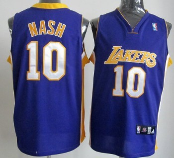 Los Angeles Lakers #10 Steve Nash Purple Authentic Jerseys,We sell and wholesale Los Angeles Lakers #10 Steve Nash Purple Authentic Jerseys on line form chian!