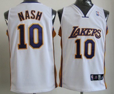 Los Angeles Lakers #10 Steve Nash White Authentic Jerseys,We sell and wholesale Los Angeles Lakers #10 Steve Nash White Authentic Jerseys on line form chian!