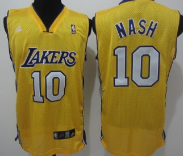 Los Angeles Lakers #10 Steve Nash Yellow Swingman Jerseys,We sell and wholesale Los Angeles Lakers #10 Steve Nash Yellow Swingman Jerseys on line form chian!