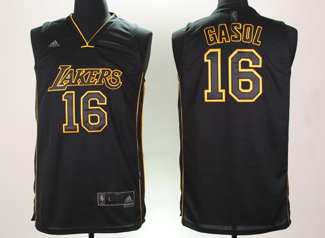 Los Angeles Lakers #16 Gasol black Jerseys,We sell and wholesale Los Angeles Lakers #16 Gasol black Jerseys on line form chian!