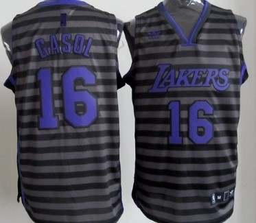 Los Angeles Lakers #16 Paul Gaslo Black Pinstripe Jerseys,We sell and wholesale Los Angeles Lakers #16 Paul Gaslo Black Pinstripe Jerseys on line form chian!