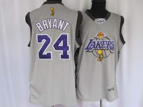 Los Angeles Lakers #24 Kobe Bryant grey Chaompions Jerseys,We sell and wholesale Los Angeles Lakers #24 Kobe Bryant grey Chaompions Jerseys on line form chian!