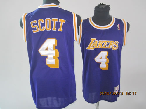 Los Angeles Lakers #4 Scott Purple Throwback Jerseys,We sell and wholesale Los Angeles Lakers #4 Scott Purple Throwback Jerseys on line form chian!