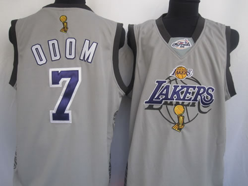 Los Angeles Lakers #7 Lamar Odom gray champions Jerseys,We sell and wholesale Los Angeles Lakers #7 Lamar Odom gray champions Jerseys on line form chian!
