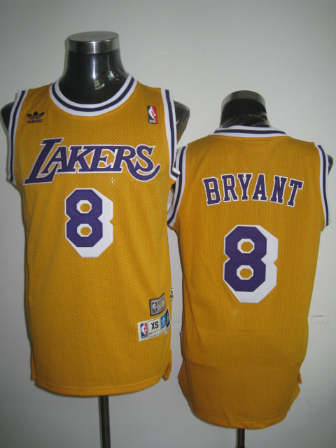 Los Angeles Lakers #8 Bryant yellow throwback Jerseys,We sell and wholesale Los Angeles Lakers #8 Bryant yellow throwback Jerseys on line form chian!
