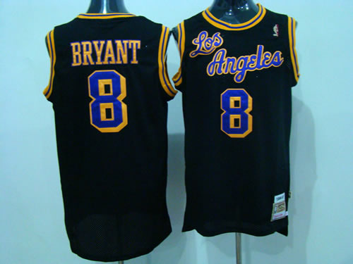 Los Angeles Lakers #8 Kobe Bryant Black Throwback Jerseys,We sell and wholesale Los Angeles Lakers #8 Kobe Bryant Black Throwback Jerseys on line form chian!