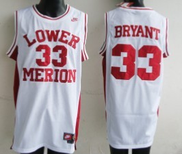 Lower Merion #33 Kobe Bryant White Throwback Jerseys,We sell and wholesale Lower Merion #33 Kobe Bryant White Throwback Jerseys on line form chian!