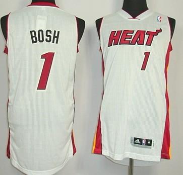 Miami Heat #1 Bosh White Revolution 30 Authentic Jerseys,We sell and wholesale Miami Heat #1 Bosh White Revolution 30 Authentic Jerseys on line form chian!