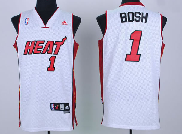 Miami Heat #1 Bosh mesh white Swingman Jerseys,We sell and wholesale Miami Heat #1 Bosh mesh white Swingman Jerseys on line form chian!