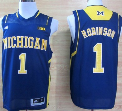 Michigan Wolverines #1 Glenn Robinson III Navy Blue Big 10 Patch Jerseys,We sell and wholesale Michigan Wolverines #1 Glenn Robinson III Navy Blue Big 10 Patch Jerseys on line form chian!