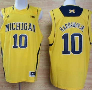 Michigan Wolverines #10 Tim Hardaway Jr. Yellow Big 10 Patch Jerseys,We sell and wholesale Michigan Wolverines #10 Tim Hardaway Jr. Yellow Big 10 Patch Jerseys on line form chian!