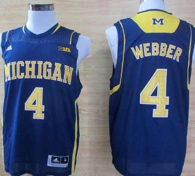 Michigan Wolverines #4 Chirs Webber Navy Blue Big 10 Patch Jerseys,We sell and wholesale Michigan Wolverines #4 Chirs Webber Navy Blue Big 10 Patch Jerseys on line form chian!