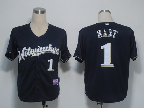 Milwaukee Brewers #1 Hart Dark Blue Cool Base Jerseys,We sell and wholesale Milwaukee Brewers #1 Hart Dark Blue Cool Base Jerseys on line form chian!