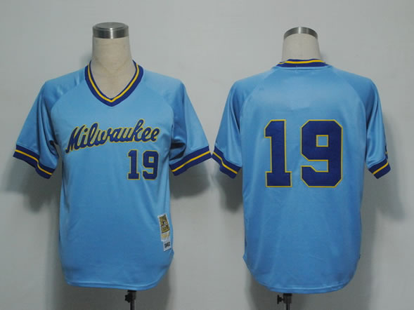 Milwaukee Brewers #19 Yount Blue M&N 1982 Jerseys,We sell and wholesale Milwaukee Brewers #19 Yount Blue M&N 1982 Jerseys on line form chian!