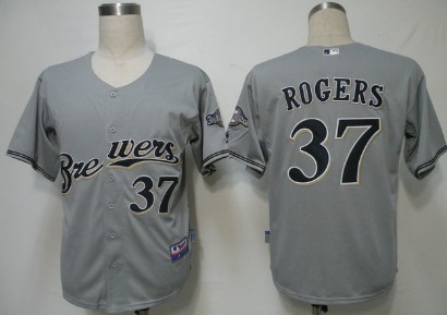 Milwaukee Brewers #37 Rogers Gray Jerseys,We sell and wholesale Milwaukee Brewers #37 Rogers Gray Jerseys on line form chian!
