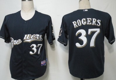 Milwaukee Brewers #37 Rogers Navy Blue Jerseys,We sell and wholesale Milwaukee Brewers #37 Rogers Navy Blue Jerseys on line form chian!