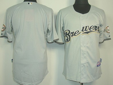 Milwaukee Brewers Blank Gray Jerseys,We sell and wholesale Milwaukee Brewers Blank Gray Jerseys on line form chian!