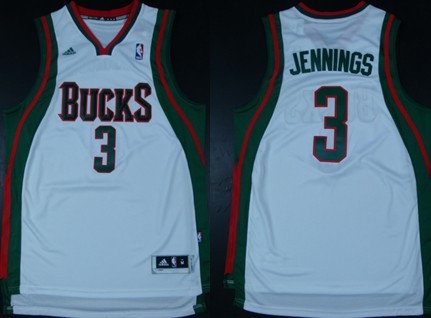 Milwaukee Bucks #3 Brandon Jennings Revolution 30 Swingman White Jerseys,We sell and wholesale Milwaukee Bucks #3 Brandon Jennings Revolution 30 Swingman White Jerseys on line form chian!